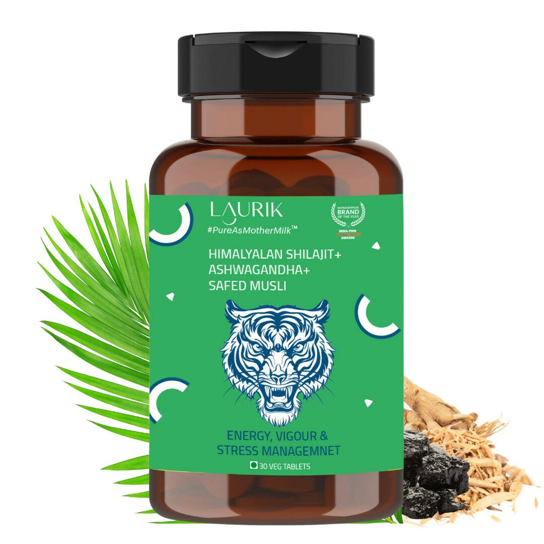 Laurik Testosterone Himalayan Sj, Ashwagandha, Safed Musli, Maca Root, And Korean Red Ginseng Tablets