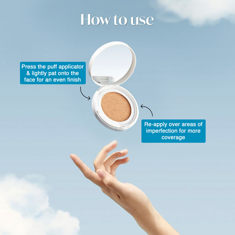 The Face Shop Air Cotton Cushion SPF 50+ PA++++ - 201 Light Beige