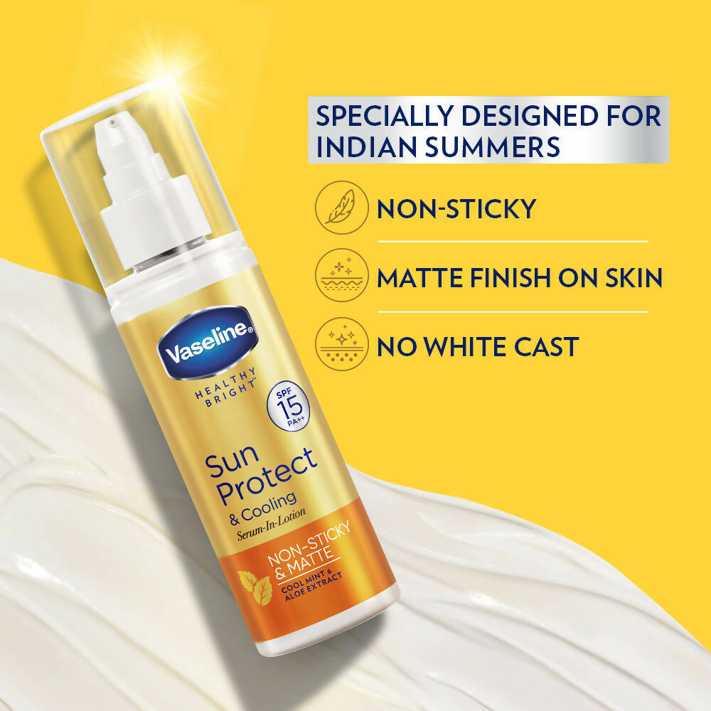 Vaseline Sun Protect & Cooling Serum-in-Lotion SPF 15 - Drmedicart