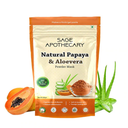 Sage Apothecary Natural Papaya & Aloevera Powder Mask