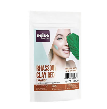 Buy Paiya Organics Rhassoul Red Clay Powder Face Pack from DrMediCart, Ship from India to USA