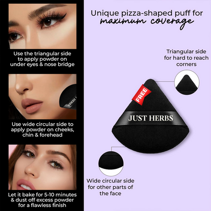 Just Herbs HD Setting Loose Powder - Pink