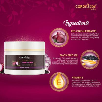 Coronation Herbal Red Onion & Black Seed Oil Hair Mask