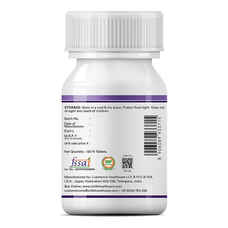 Inlife Melatonin 3mg Tablets to Promotes Sleep and Relaxation