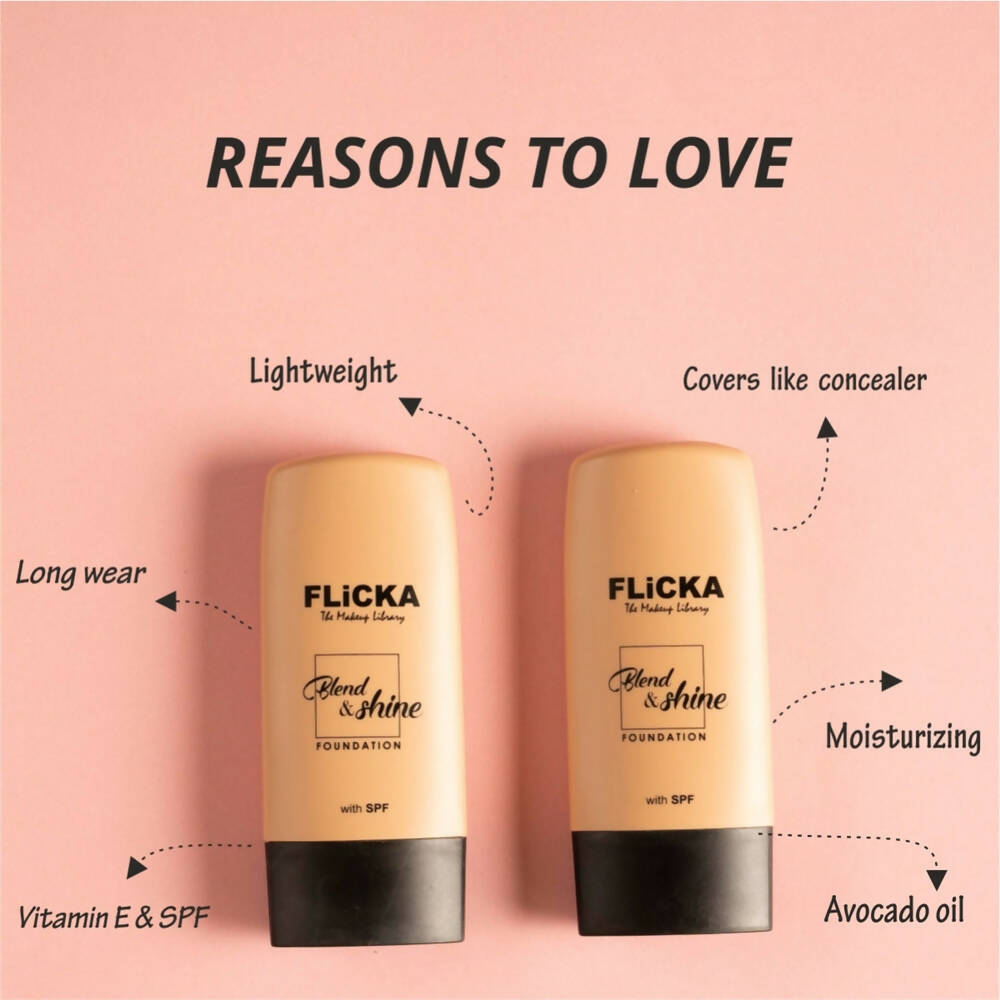 Flicka Blend & Shine Foundation - Walnut