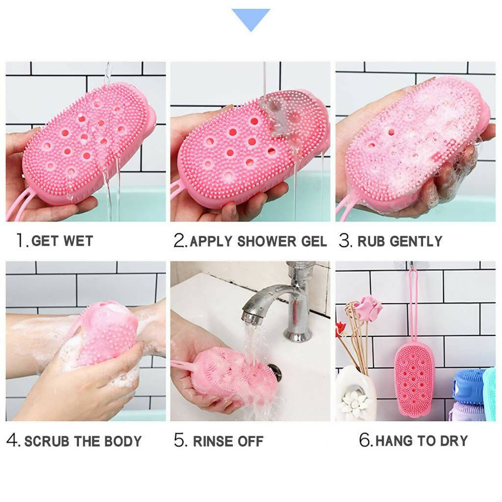 Favon Silicon Bubble Bath SPA Super Soft Body Scrubing Brush