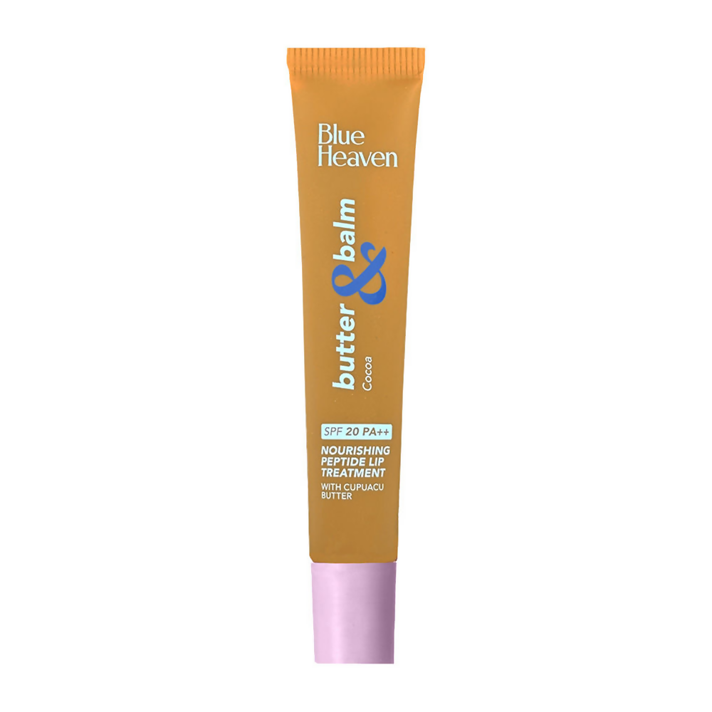 Blue Heaven Butter & Balm Peptide Based Tinted Lip Balm With Spf 20 Pa++ - Cocoa
