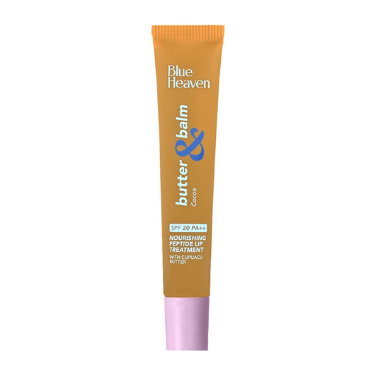 Blue Heaven Butter & Balm Peptide Based Tinted Lip Balm With Spf 20 Pa++ - Cocoa