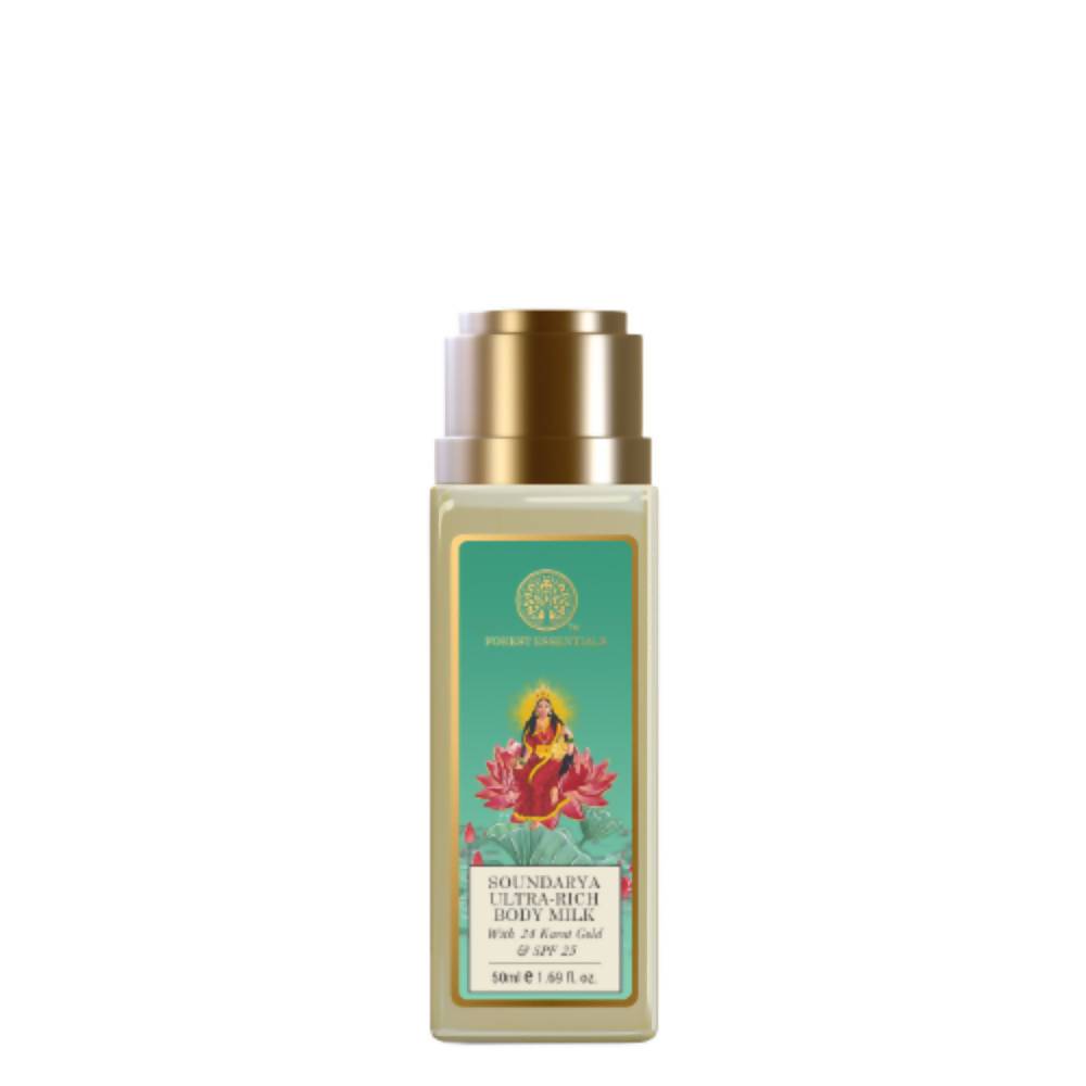 Forest Essentials Ultra Rich Body Milk Soundarya With 24K Gold & SPF25 - DrMediCart