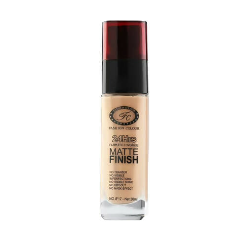 Fashion Colour 24Hrs Matte Finish Flawless Coverage Foundation-Shade 02 (Medium to Dark)