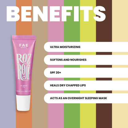 FAE Beauty Roz Rose Lip Balm SPF 20+ - Sheer Baby Pink - DrMediCart