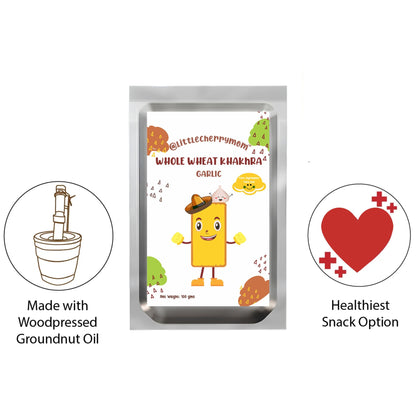 Littlecherrymom Whole Wheat Khakhra – Garlic