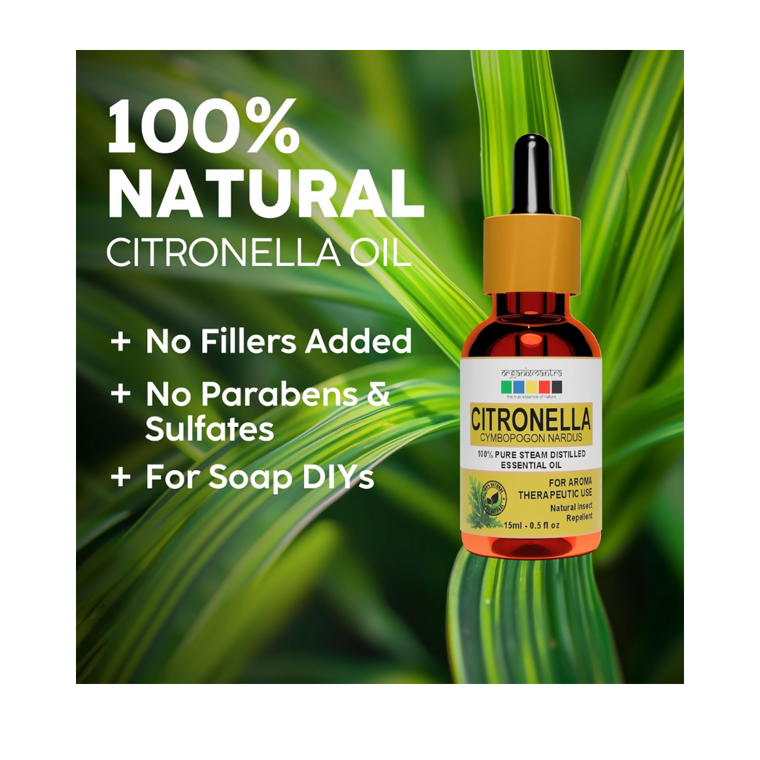 Organix Mantra Citronella Oil - 100% Natural Citronella Essential Oil