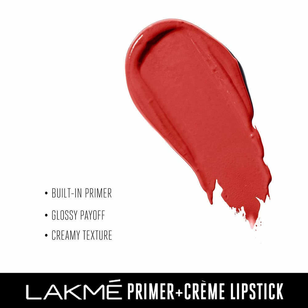 Lakme 9To5 Primer + Creme Lip Color - Ruby Result CR1 - DrMediCart