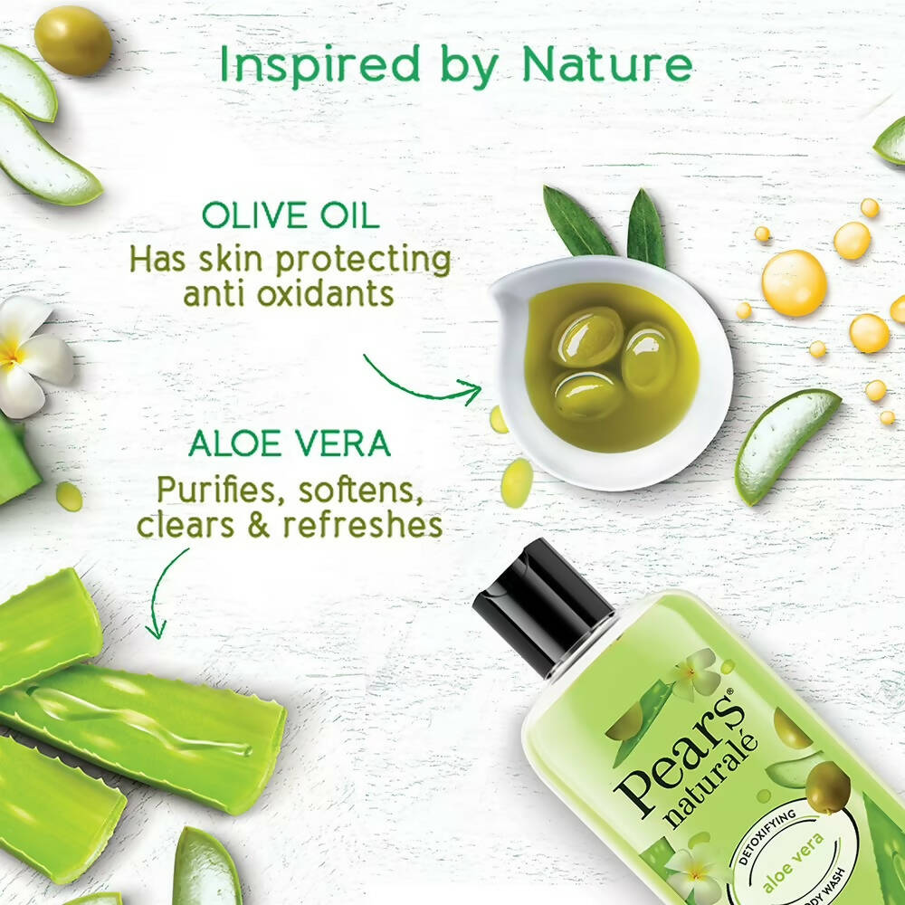 Pears Naturale Nourishing Coconut Water & Detoxifying Aloevera Body Wash Combo