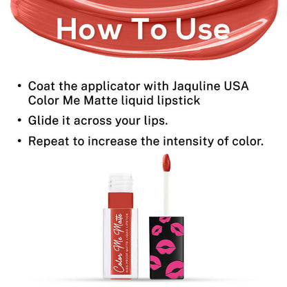 Jaquline USA Color Me Matte Liquid Lipstick  - Spice Orange