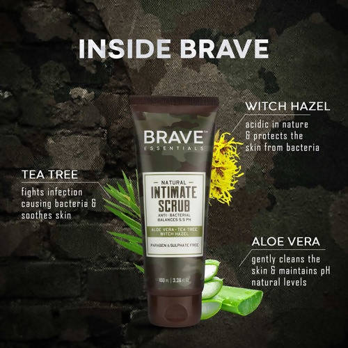 Brave Essentials Natural Intimate Scrub