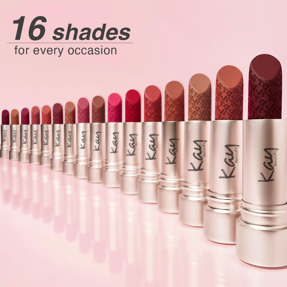 Kay Beauty Hydra Crème Hydrating Full Coverage Lipstick with Hyaluronic Acid Tomboy