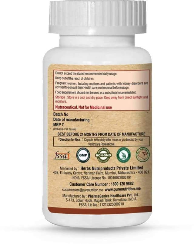 Pure Nutrition Bio Coenzyme Q10 125 mg Veg Capsules