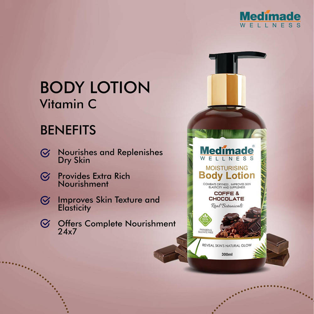 Medimade Wellness Coffee and Chocolate Moisturising Body Lotion - DrMediCart