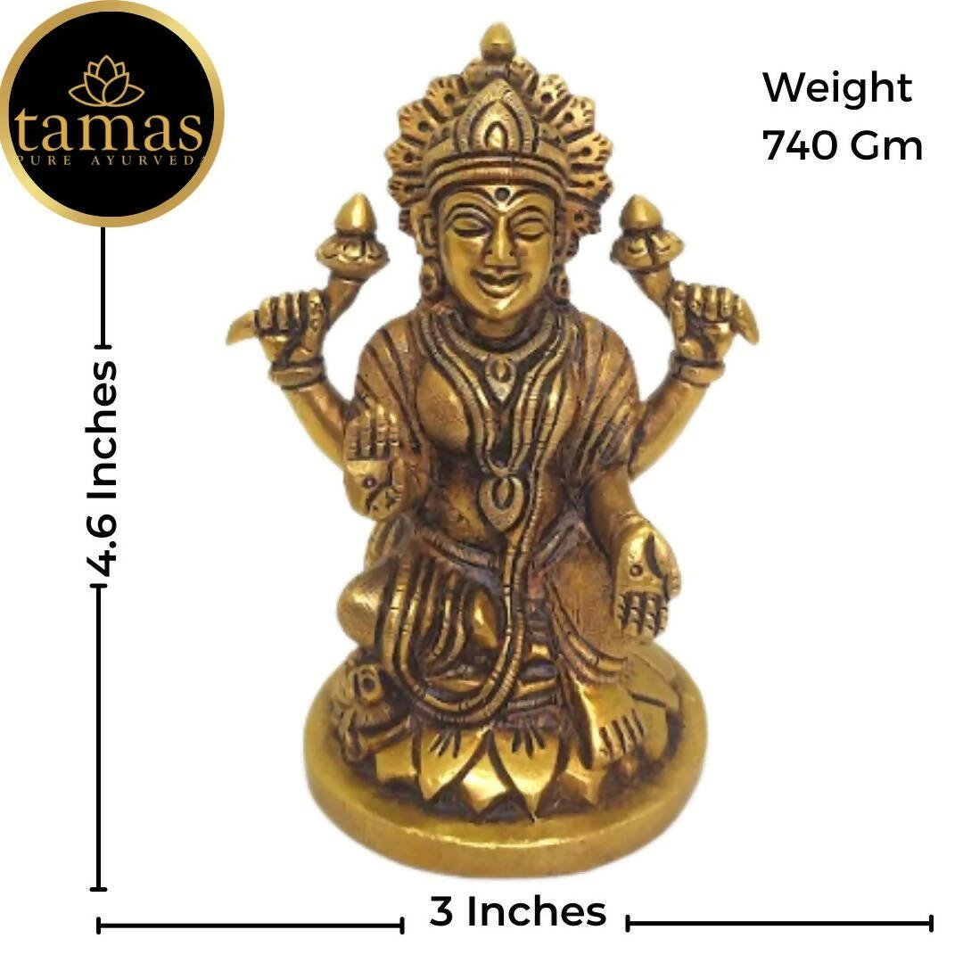 Tamas Brass Lord Ganesh Lakshmi Statue (Golden) - Drmedicart