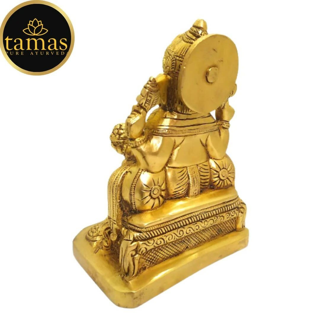 Tamas Brass Lord Ganesh Lakshmi Statue (Golden) - Drmedicart