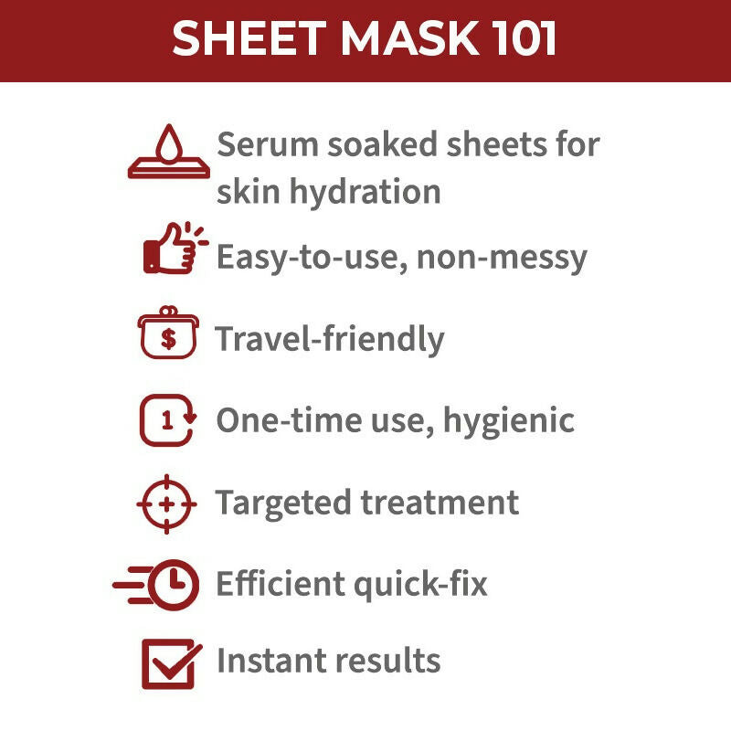 Nykaa Skin Secrets Exotic Indulgence Strawberry + Argan Oil Sheet Mask For Blemish - Free Skin - Drmedicart