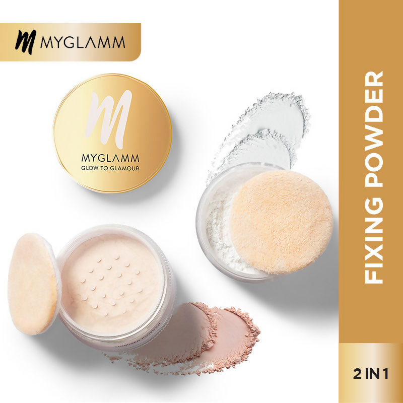 Myglamm Glow To Glamour Shimmer And Fixing Powder - Pearlescent Finish - Finesse