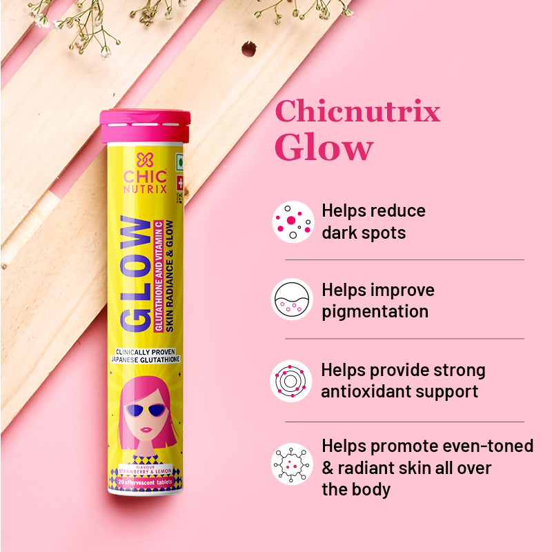 Chicnutrix Korean Skin Glow Protection Routine Combo - Chicnutrix Glow + Block Lightweight Sunscreen SPF 45 PA+++