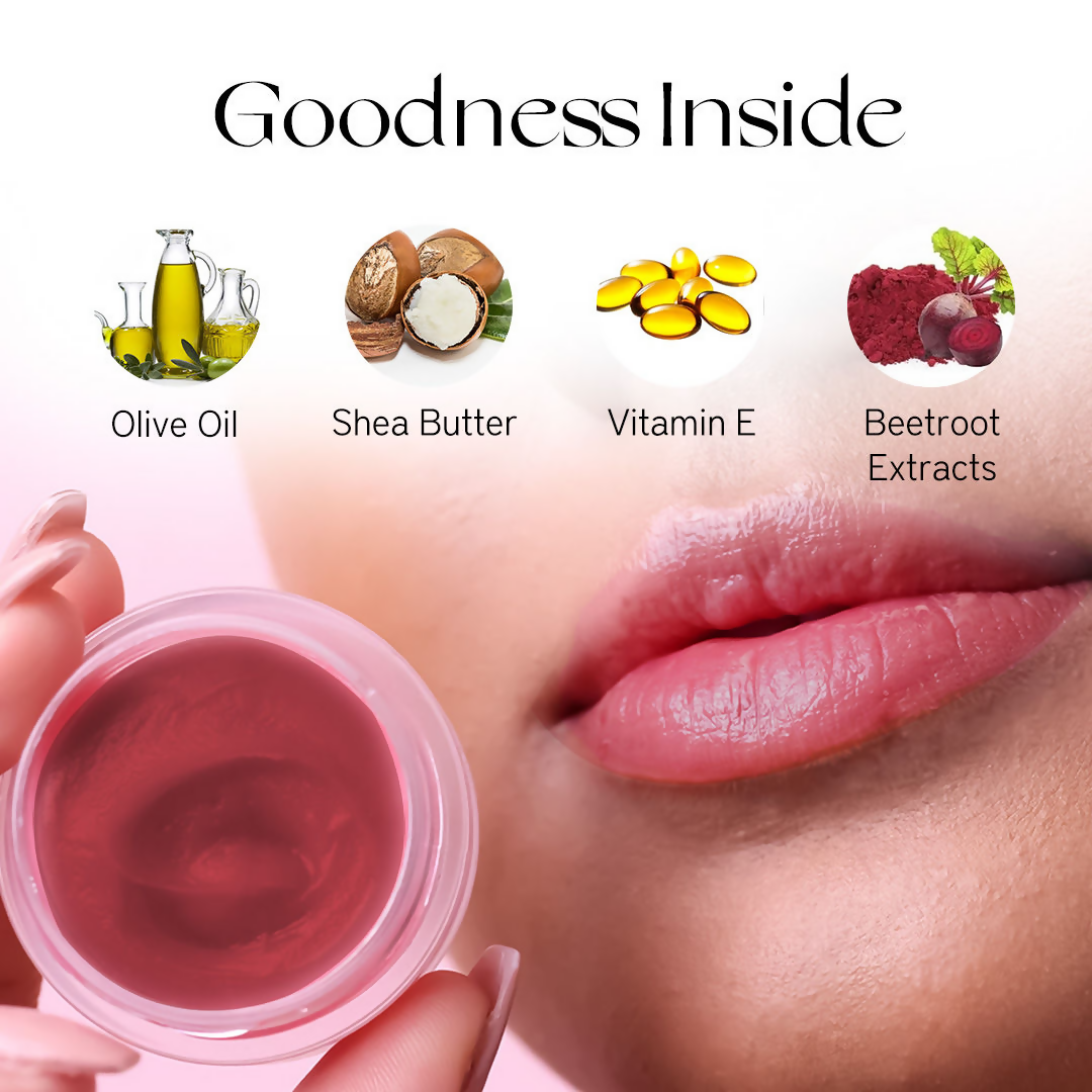Nourish Mantra Beetroot Blast Lip Balm With SPF & Olive Oil For Soft & Moisturized Lips