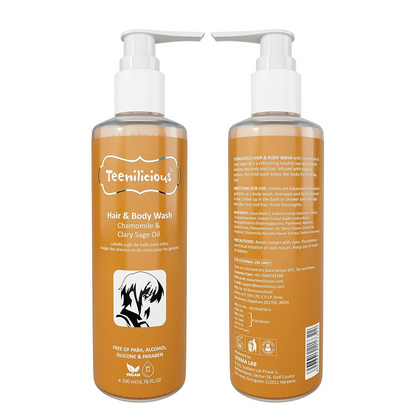 Teenilicious Hair & Body Wash With Chamomile & Clary Sage Oil