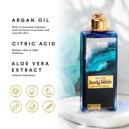 Wow Skin Science Wild Aqua Foaming Body Wash
