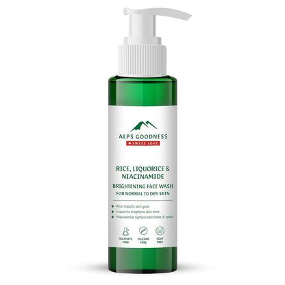 alps goodness rice liquorice niacinamide brightening facewash buy in usa