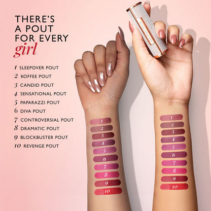 MyGlamm Pout By Karan Johar Intense Matte Plumping Lipstick - Revenge Pout