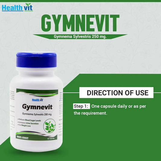 Buy Healthvit Gymnevit Capsules from DrMediCart, Ship from India to USA