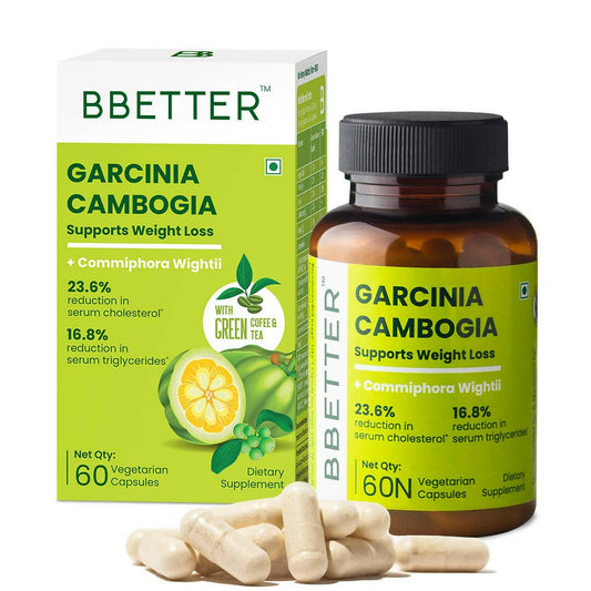 Buy BBETTER Garcinia Capsules With Green Coffee Green Tea Extract from DrMediCart, Ship from India to USA