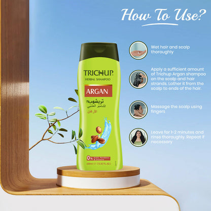 Vasu Healthcare Trichup Argan Herbal Shampoo - Drmedicart
