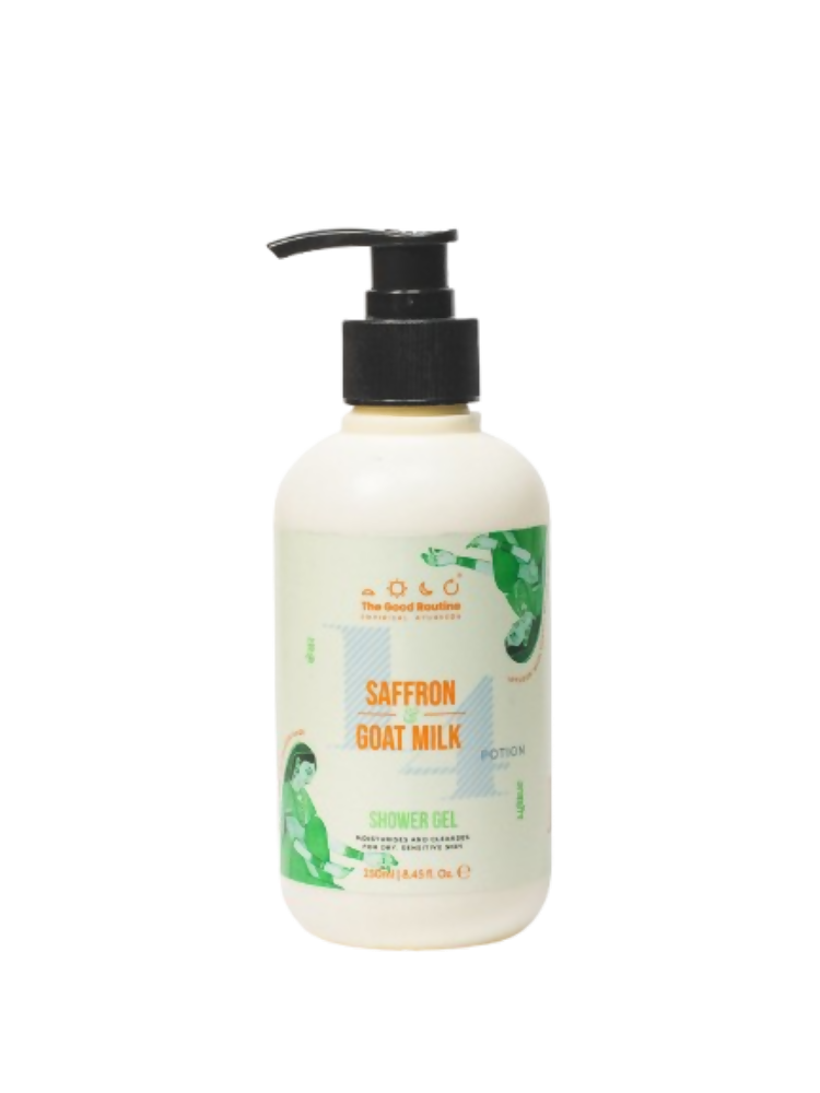 The Good Routine Goat Milk & Saffron Sulphate -Free Shower Gel