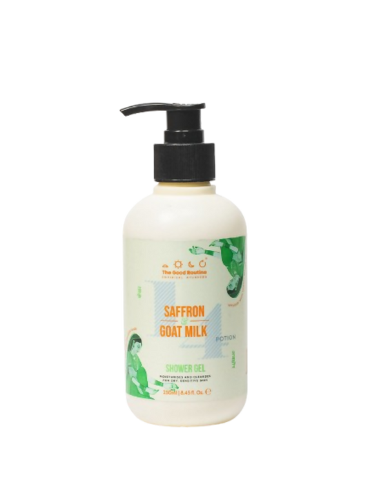 The Good Routine Goat Milk & Saffron Sulphate -Free Shower Gel