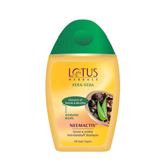 Buy Lotus Herbals Kera-Veda Neemactiv Neem And Reetha Anti Dandruff Shampoo from DrMediCart, Ship from India to USA