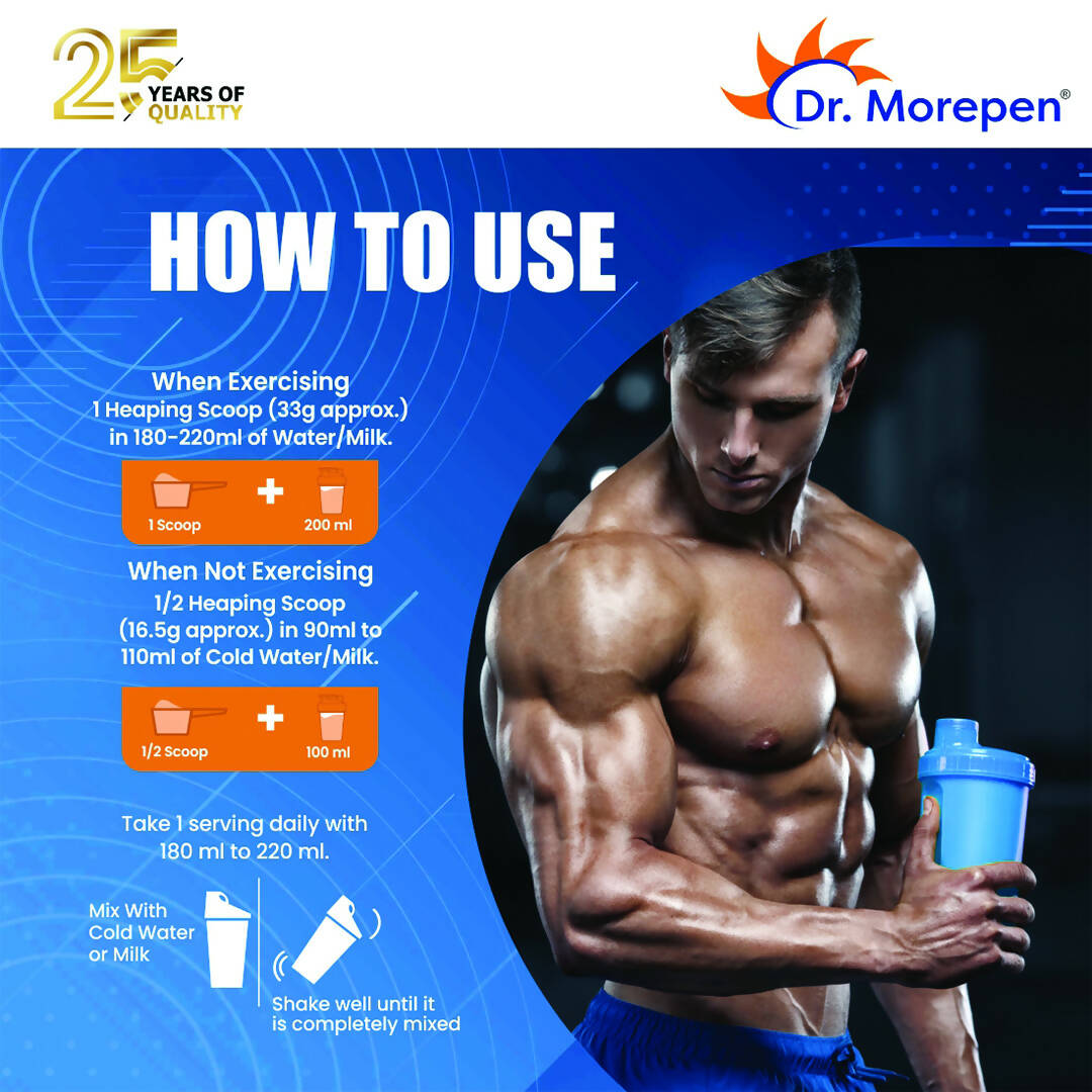 Dr. Morepen Muscle Food 100% Whey Protein - Cookie & Cream Flavour