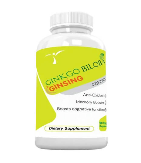 Ramini Bio Nutrition Ginkgo Biloba With Ginseng 500mg Veg Capsules