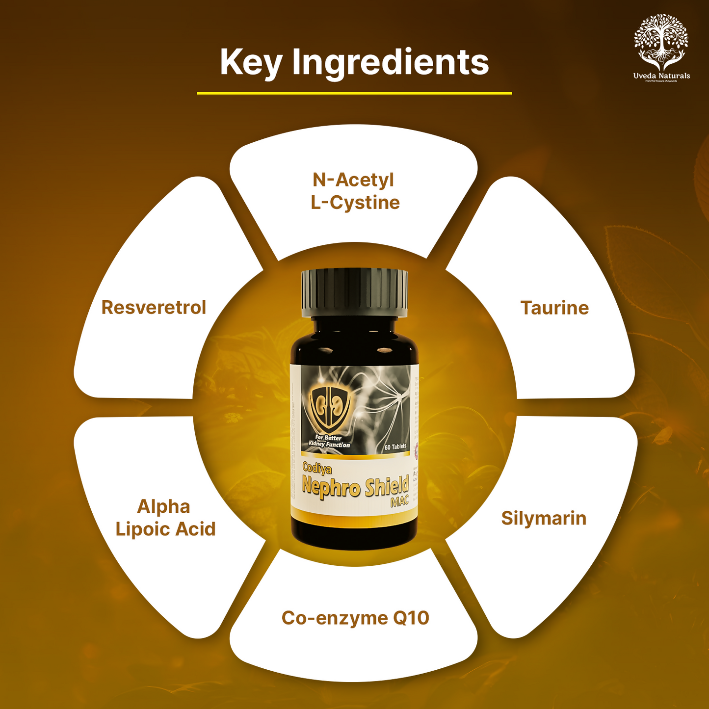 Uveda Naturals Codiya Nephroshield Mac Tablets