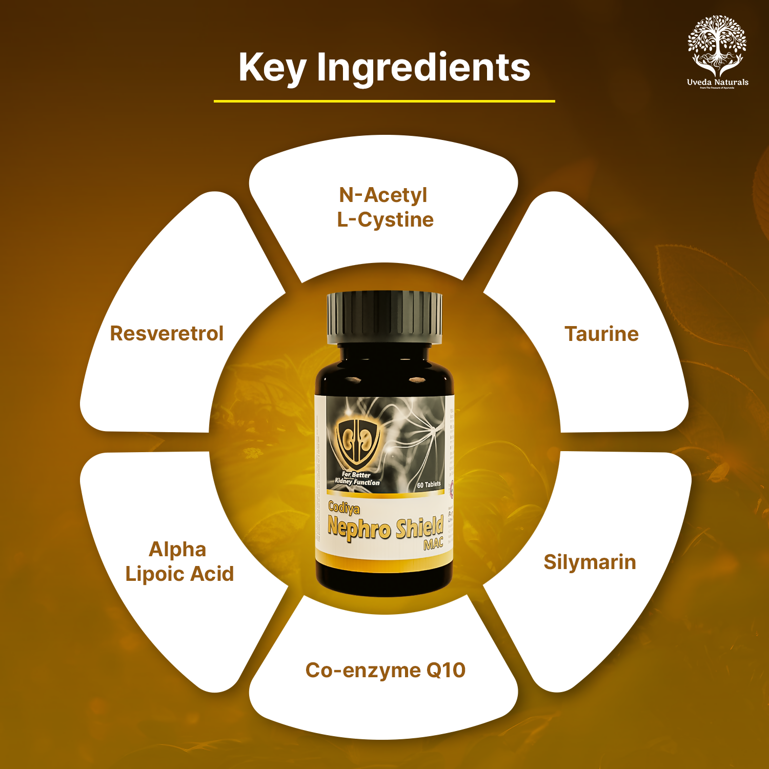 Uveda Naturals Codiya Nephroshield Mac Tablets