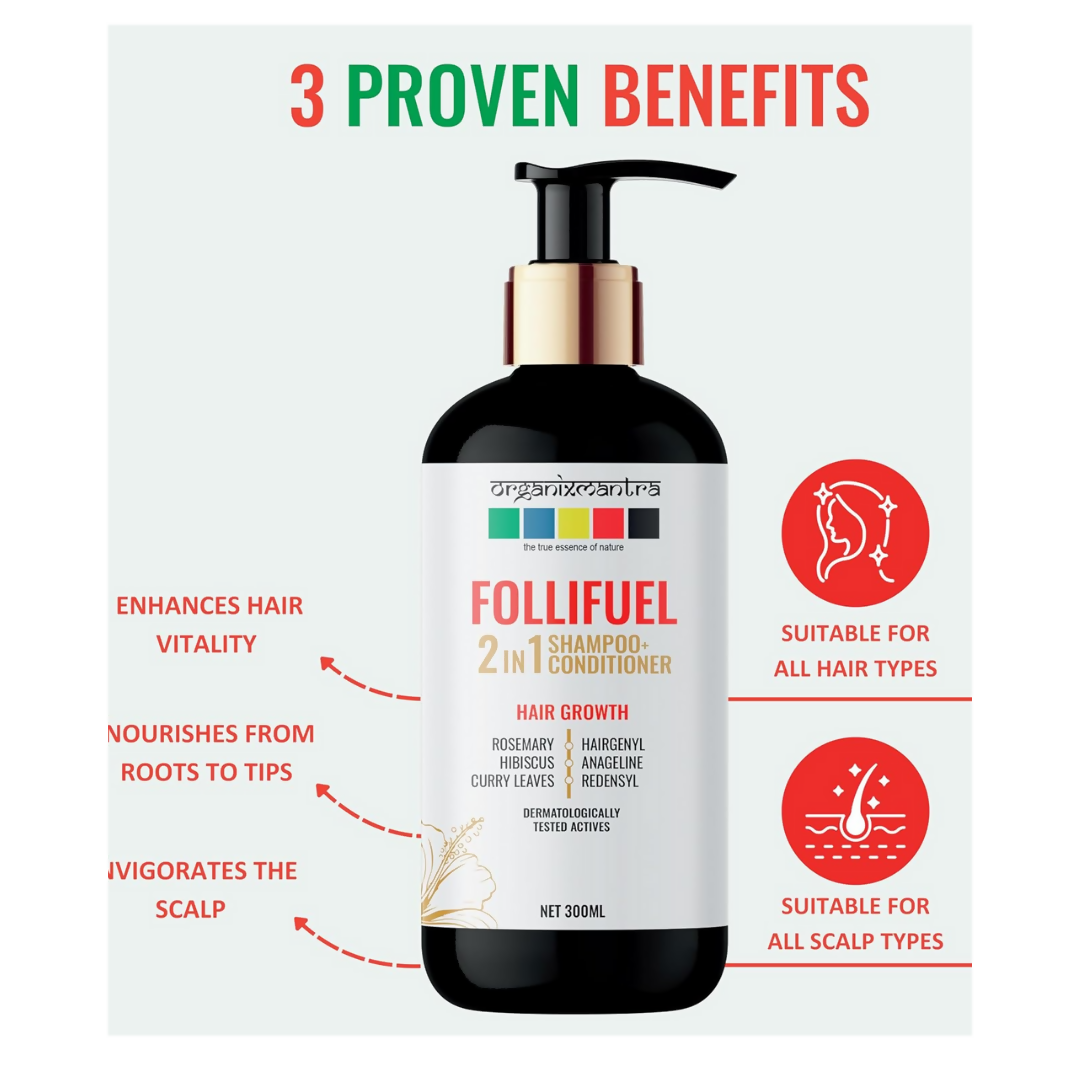 Organix Mantra Follifuel Hair Growth 2-in-1 Shampoo & Conditioner