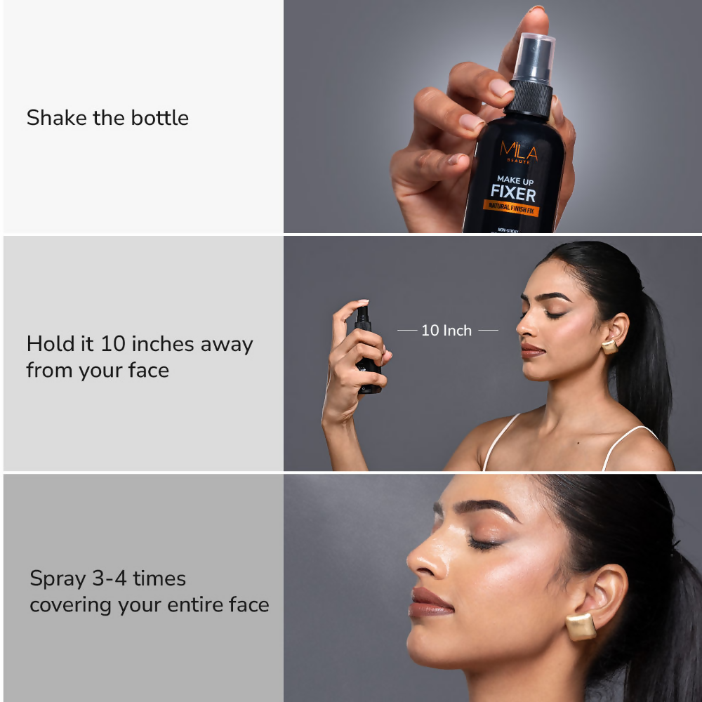 Mila Beaute Non Sticky & Long Lasting Makeup Fixer with Aloe Vera and Vitamin E