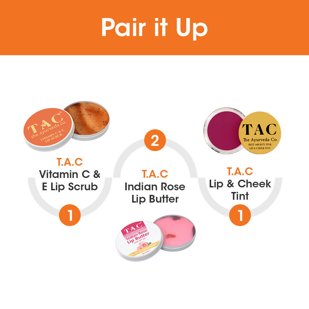 TAC - The Ayurveda Co. Vitamin C & E Lip Scrub - DrMediCart