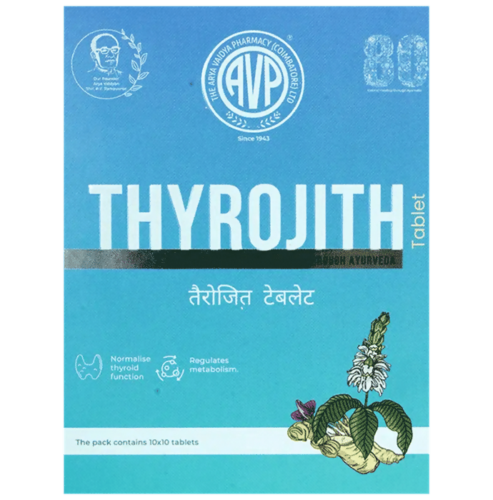 AVP Ayurveda Thyrojith Tablets