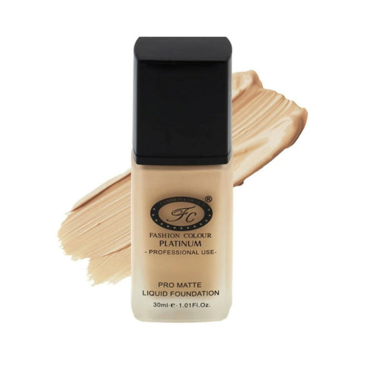 Fashion Colour Pro Matte Liquid Foundation-Light Beige (Fair To Medium)