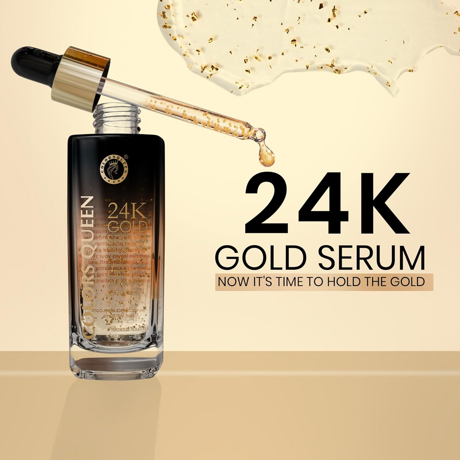Colors Queen 24K Gold Serum With Niacinamide For Glowing Skin